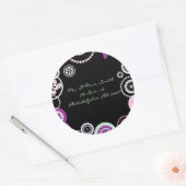 KRAZY POLKA DOT Astract Wedding Reply Sticker zeeh (Envelop)
