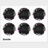 KRAZY POLKA DOT Astract Wedding Reply Sticker zeeh (Vel)