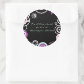 KRAZY POLKA DOT Astract Wedding Reply Sticker zeeh (Tas)