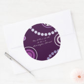 KRAZY POLKA DOT Astract Wedding Reply Sticker zeeh (Envelop)