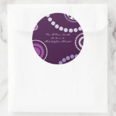 KRAZY POLKA DOT Astract Wedding Reply Sticker zeeh (Tas)