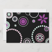 KRAZY POLKA DOT bruiloft Jubileum Uitnodiging (Achterkant)