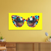 KRAZY TANTE / Mal Antie Afrikaans humor Canvas Afdruk (Insitu (Woonkamer))