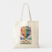 Kreader Cadeau, Bibliotheek Boeken Tote Bag (Achterkant)