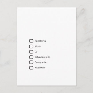 Kreative Hipster Briefkaart