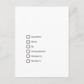 Kreative Hipster Briefkaart (Voorkant)