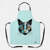 Kreative Katzenkopf Illustration Schort (Voorkant)