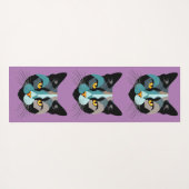 Kreative Katzenkopf Illustration Yogamat (Achterkant (horizontaal))