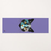 Kreative Katzenkopf Illustration Yogamat (Voorkant (horizontaal))