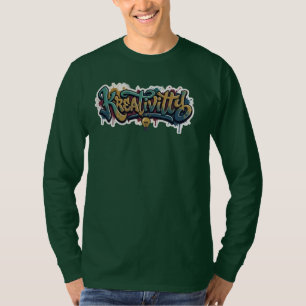 Kreativitty Graffiti Street Art Urban Lange Mouwen T-shirt
