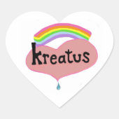 Kreatus Heart logo sticker Blad (Voorkant)