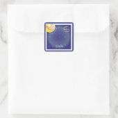 Krebs 22. Juni bis 22. Juli Aufkleber Vierkante Sticker (Tas)