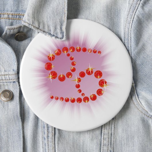 Krebs 22. Juni bis 22. Juli Buttonnen Ronde Button 6,0 Cm (In situ)