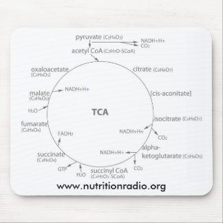 Krebs Cycle mousepad, www.nutritionradio.org Muismat