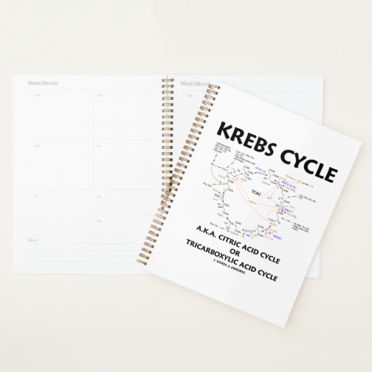Krebs Cycle, ook bekend als Citroenzuurcyclus, tri Planner (Display)