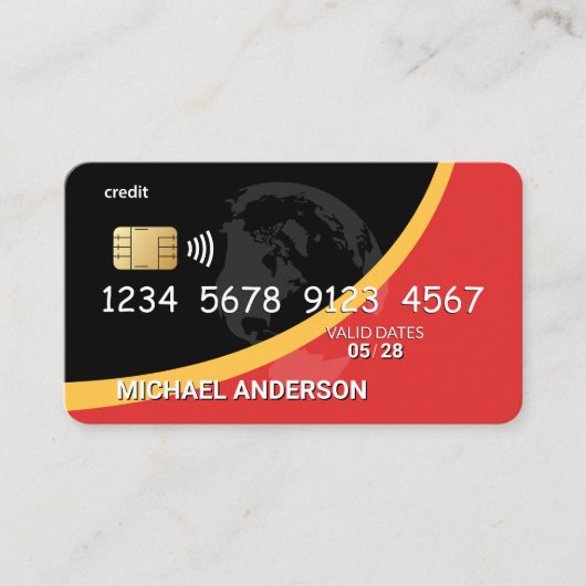 Krediet | Bankpas Visitekaartje (Voorkant)