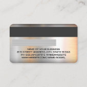 Krediet | DebetKaart | Metaal geborsteld Visitekaartje (Achterkant)