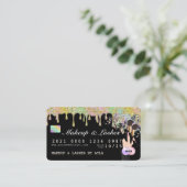 Krediet van schoonheidsspecialist Glitter Drip Hol Visitekaartje (Staand voorkant)