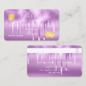 Krediet voor Paarse schildpad Visitekaartje (Voorkant / Achterkant)