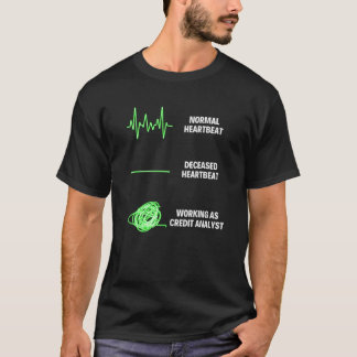 Kredietanalisten van kredietbeoordelaar t-shirt