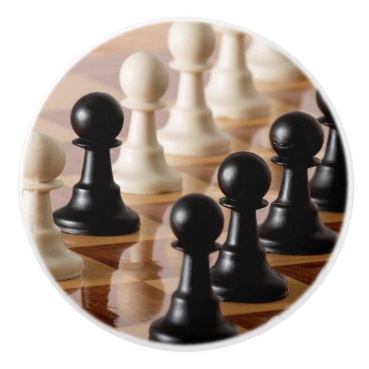 Kredieten op de kade keramische knop (Voorkant)