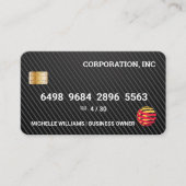 KredietKaart | Carbon Fiber Pattern Visitekaartje (Voorkant)
