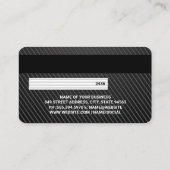 KredietKaart | Carbon Fiber Pattern Visitekaartje (Achterkant)
