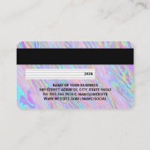 KredietKaart | Holografisch iriserend vloeibaar Visitekaartje