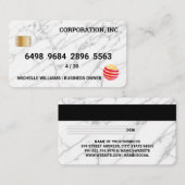 KredietKaart | Marmer Texture Visitekaartje (Voorkant / Achterkant)