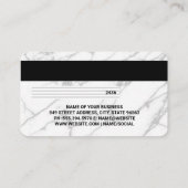 KredietKaart | Marmer Texture Visitekaartje (Achterkant)