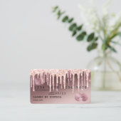 Kredietkaart met styreen Roos Gold Driving Gold Visitekaartje (Staand voorkant)