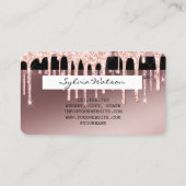 Kredietkaart met styreen Roos Gold Driving Gold Visitekaartje (Achterkant)