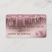 Kredietkaart met styreen Roos Gold Driving Gold Visitekaartje (Voorkant)