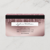 Kredietkaart met styreen Roos Gold Driving Gold Visitekaartje (Achterkant)