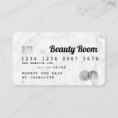 Kredietkaart, schoonheidsmarmer visitekaartje (Voorkant)