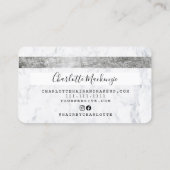 Kredietkaart, schoonheidsmarmer visitekaartje (Achterkant)