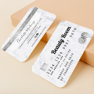 Kredietkaart, schoonheidsmarmer visitekaartje