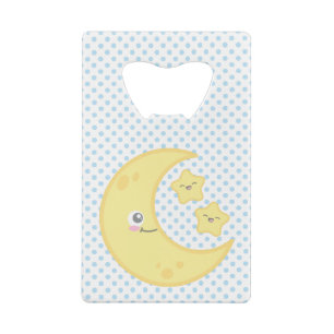Kredietkaartopening Kawaii Moon en Stars Creditkaart Flessenopener