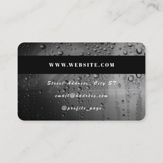 Kredietkaartwasgoed Visitekaartje (Achterkant)