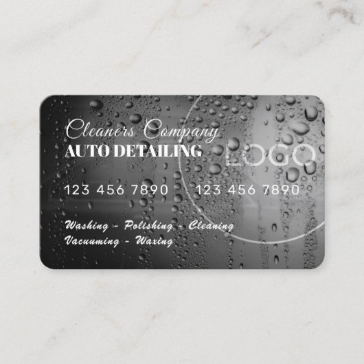 Kredietkaartwasgoed Visitekaartje (Voorkant)