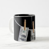Kredietlijn Tweekleurige Koffiemok (Voorkant links)