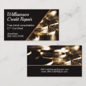 Kredietreparatie - financieel adviseur visitekaartje (Voorkant / Achterkant)