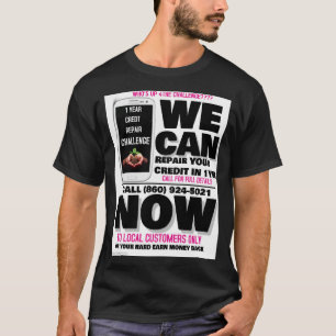 Kredietreparatie-uitdaging t-shirt
