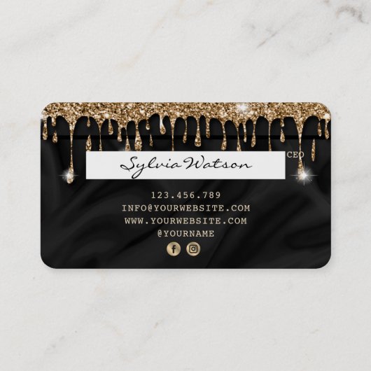 Kredietverlener met de optie Goud-Kaart Visitekaartje (Achterkant)