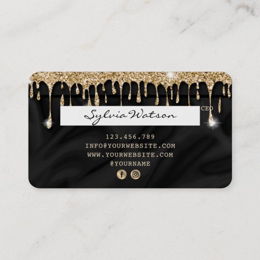 Kredietverlener met de optie Goud-Kaart Visitekaartje (Achterkant)