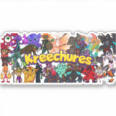 Kreechures-Deck 2 Sticker (Voorkant)