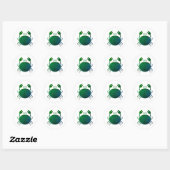 Kreeft Astrologie Sterrenbeeld Ronde Sticker (Vel)