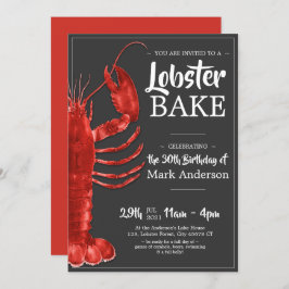 Kreeft Bake Theme 30e verjaardag viering Kaart