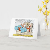 Kreeft bed goed snel cartoon kaart (Gele Bloem)