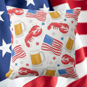 Kreeft Bier Vlag Ster Kussen